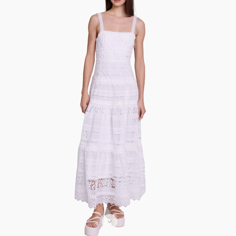 NWT Maje Rilovely Lace Maxi Dress Size 36/US 4
